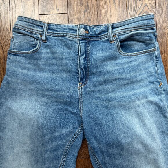 Anthropology Pilcro Jeans Womens Size 31T Slim Straight Distressed Silk Cuffed - Picture 3 of 14